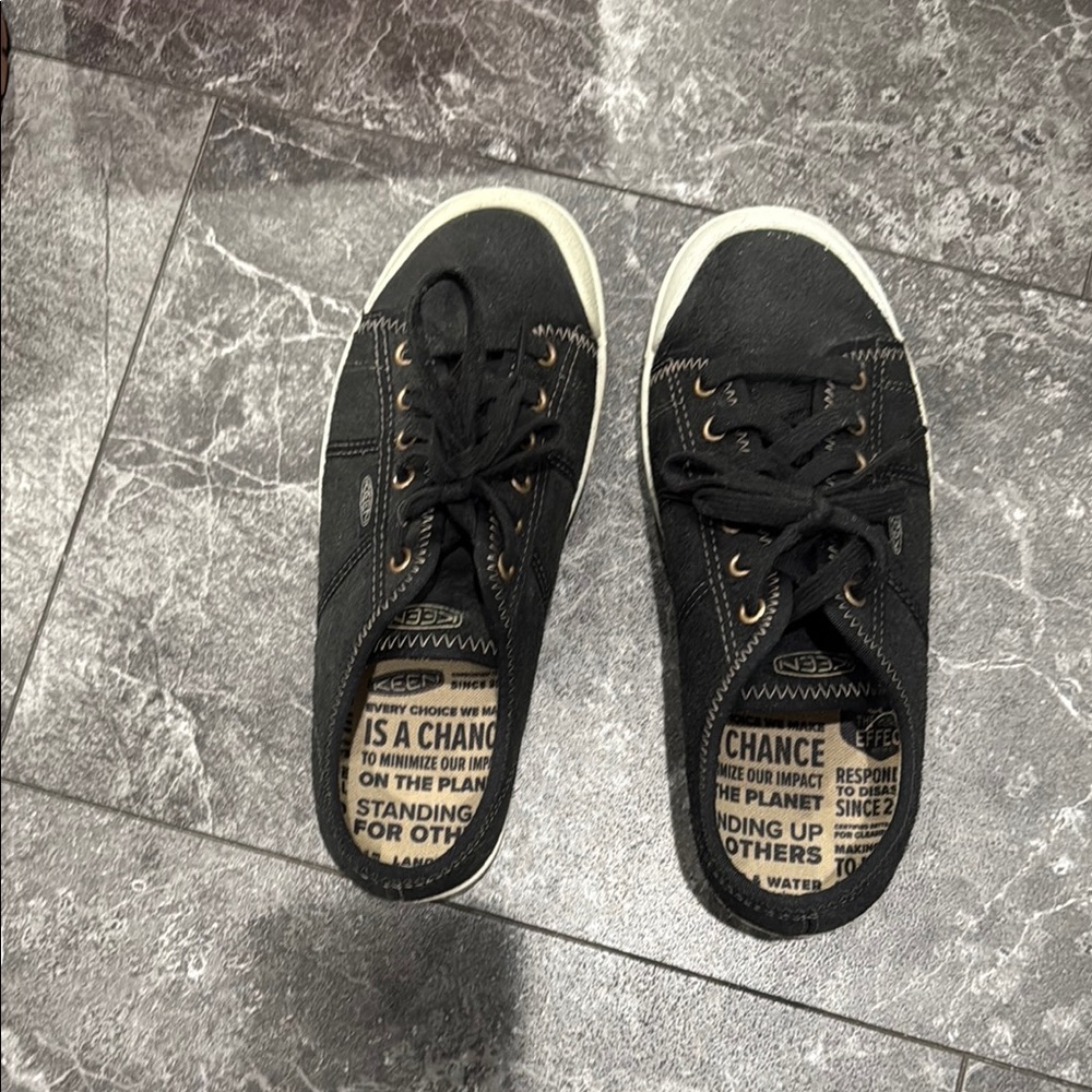 Keen Black Sneakers with White Soles